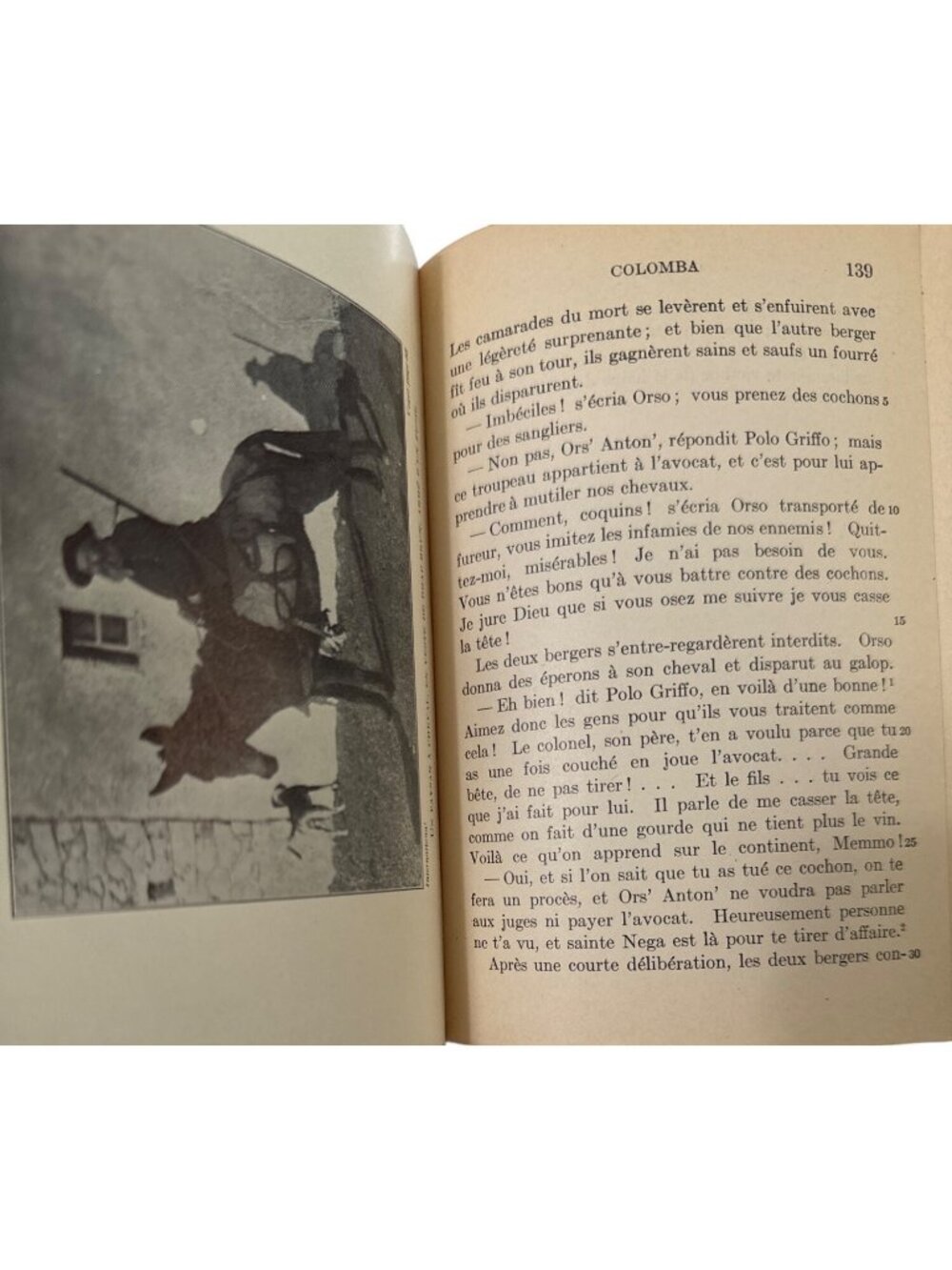 Merimee Colomba By Prosper Merimee 1922 edited by Charles E Young HC 1st Ed Merr - Picture 7 of 13